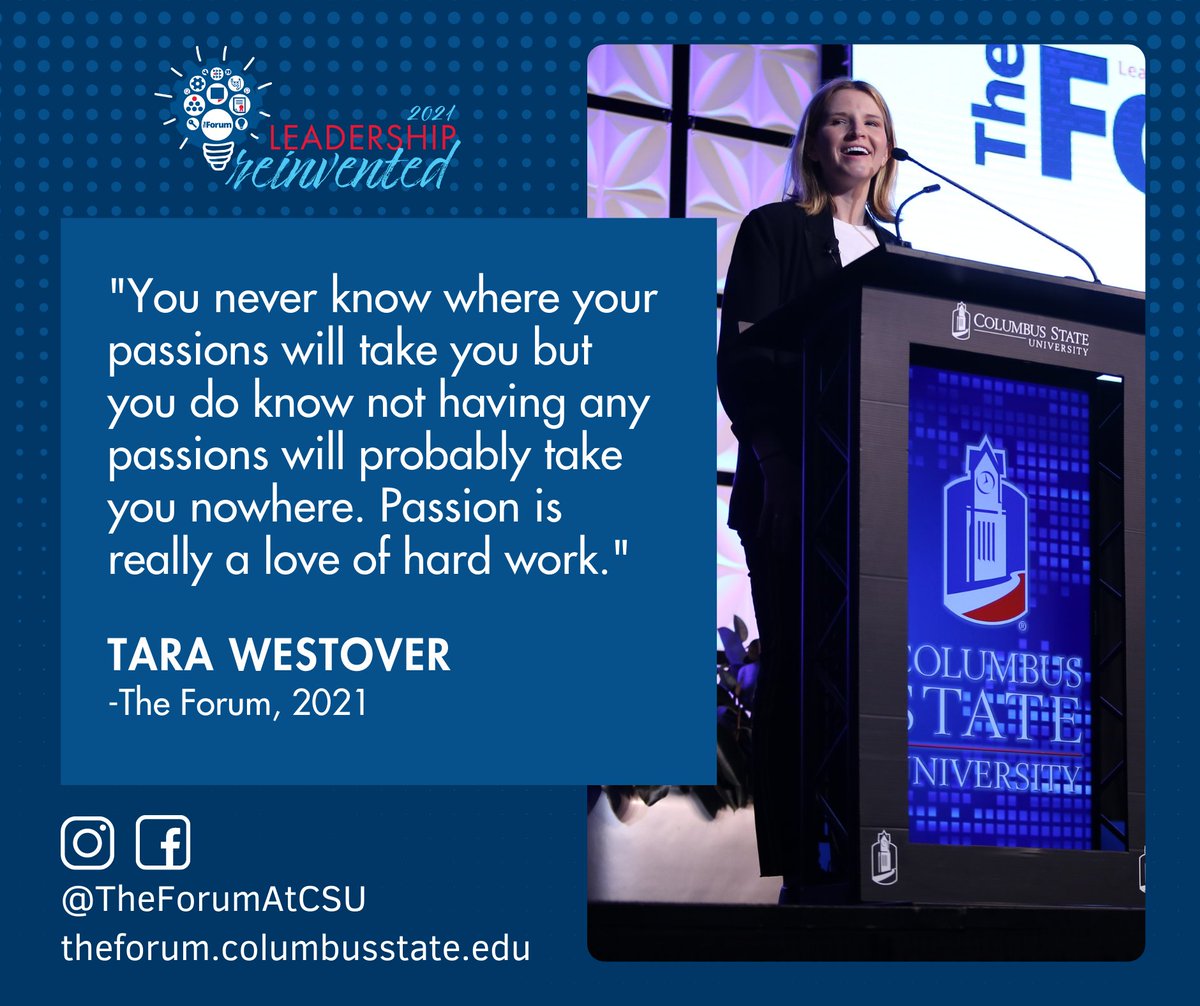 CSULeadership's tweet photo. Best-selling author @tarawestover is giving us a look into what it means to follow passions and discover who we are meant to be at The Forum.

#TheForumatCSU
#LeadershipReinvented https://t.co/xaYIZSuBWj