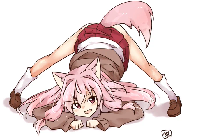 茜ちゃんで例のポーズ 