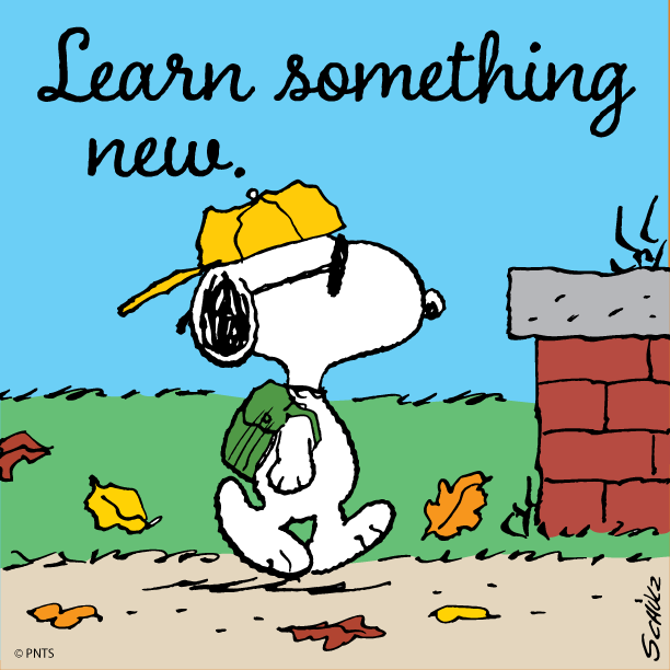 Snoopy's tweet photo. Nothing is cooler than learning something new! https://t.co/gL4bHCGygb