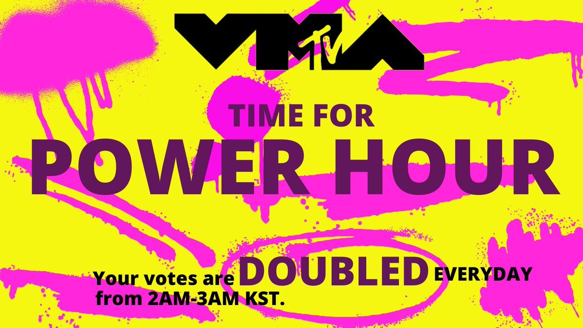 Bliik Voting Crew S Tweet Sound The Alarms Time For Vmas Power Hour Take Advantage Of The Double Votes On Vma For 1 Hour Use All Your Accounts