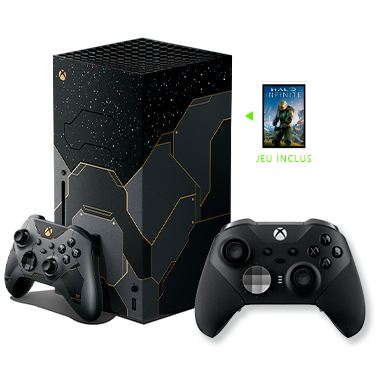 StationOfPlay's tweet photo. Console Xbox Séries X édition Halo en préco chez Micromania.
Console seule à 549,99€ ➡️ https://t.co/7O4Eun8cAv
Console + manette élite V2 à 729,98€ ➡️ https://t.co/izvUjSEC1A
Console + manette Halo à 749,98€ ➡️ https://t.co/zfHQZE8FX7 https://t.co/vI3YIt6R1f
