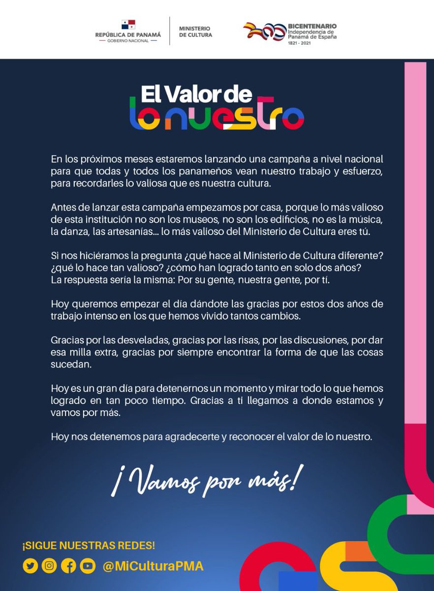 MiEntretenimPma's tweet photo. No tendremos tiempo para establecer políticas de cultura claras o atender las necesidades de los artistas pero que eso no nos detenga de gastar en otra campaña de relaciones públicas... próximamente una nueva lavada de cara... #SomosCulturaPanamá #vamospormás https://t.co/PYpXV3FwlP