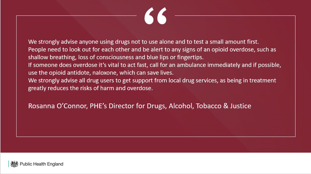 UK Health Security Agency (@ukhsa) on Twitter photo Today is International Overdose Awareness Day. We are supporting <a href="/OverdoseDay/">International Overdose Awareness Day</a> and raising awareness of overdose risk and how to reduce it #EndOverdose
bit.ly/2vMMwzA Today is International Overdose Awareness Day. We are supporting <a href="/OverdoseDay/">International Overdose Awareness Day</a> and raising awareness of overdose risk and how to reduce it #EndOverdose
bit.ly/2vMMwzA