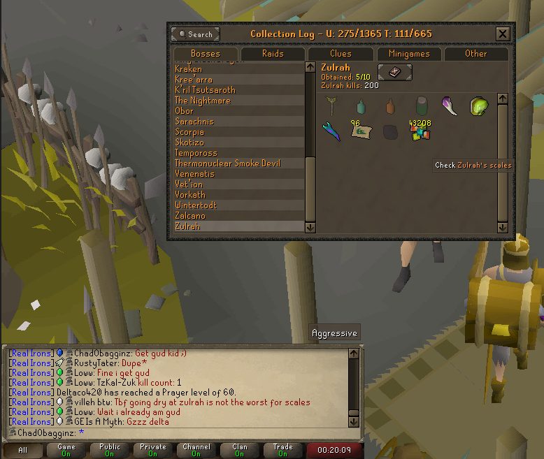 alot_dabz's tweet photo. SOoooo what do the nerds think about this;) Zulrah Completed.. #osrs #nerd #ironman #ironthings #spooned https://t.co/YwXJjOgmv8