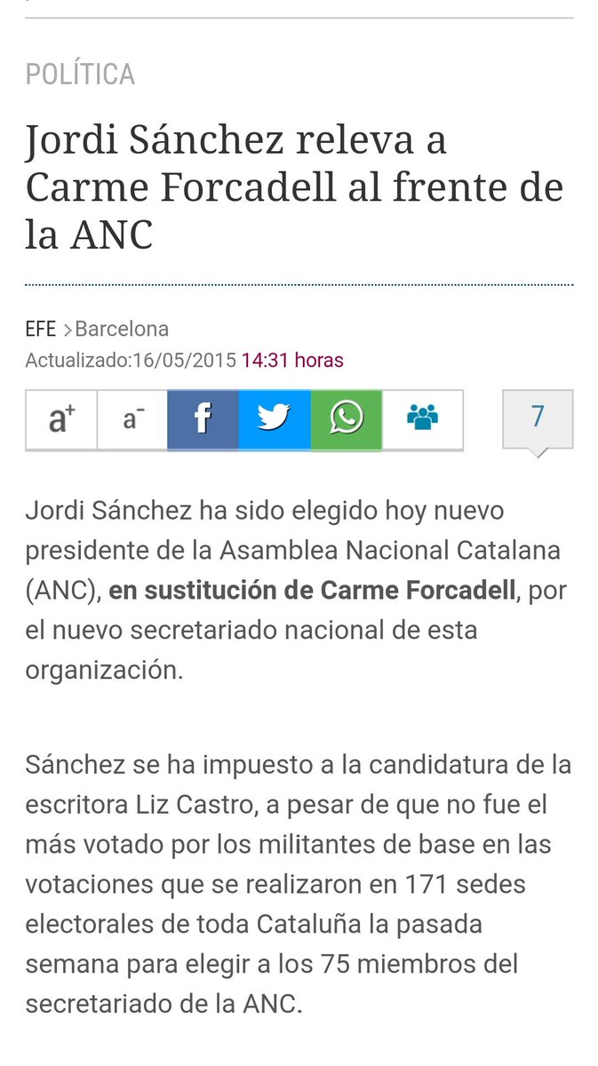 waj1Fum's tweet photo. El Jordi Sánchez, a qui van colocar de president de l'ANC tot i quedar per darrere de la @lizcastro , avisa que d'aquí dos anys seguirà donant la murga tot i la condemna d'inhabilitació. Casualment el van colocar el mateix any que al Cuixart #espontanitat #societatcivil #timadors https://t.co/ZYwA3j0Mu6