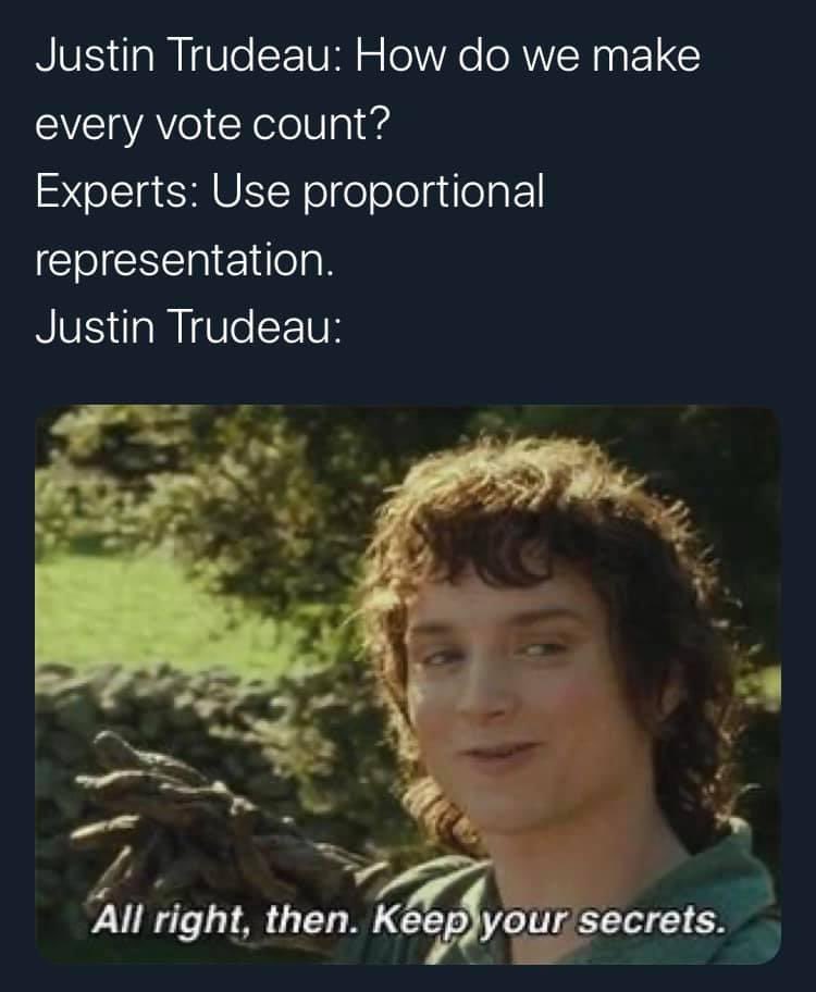 EqualPowerCAN's tweet photo. @christoaivalis @FairVoteCanada @David_Moscrop The experts recommended PR and Trudeau turned the other way. https://t.co/RmE2jOBGPe