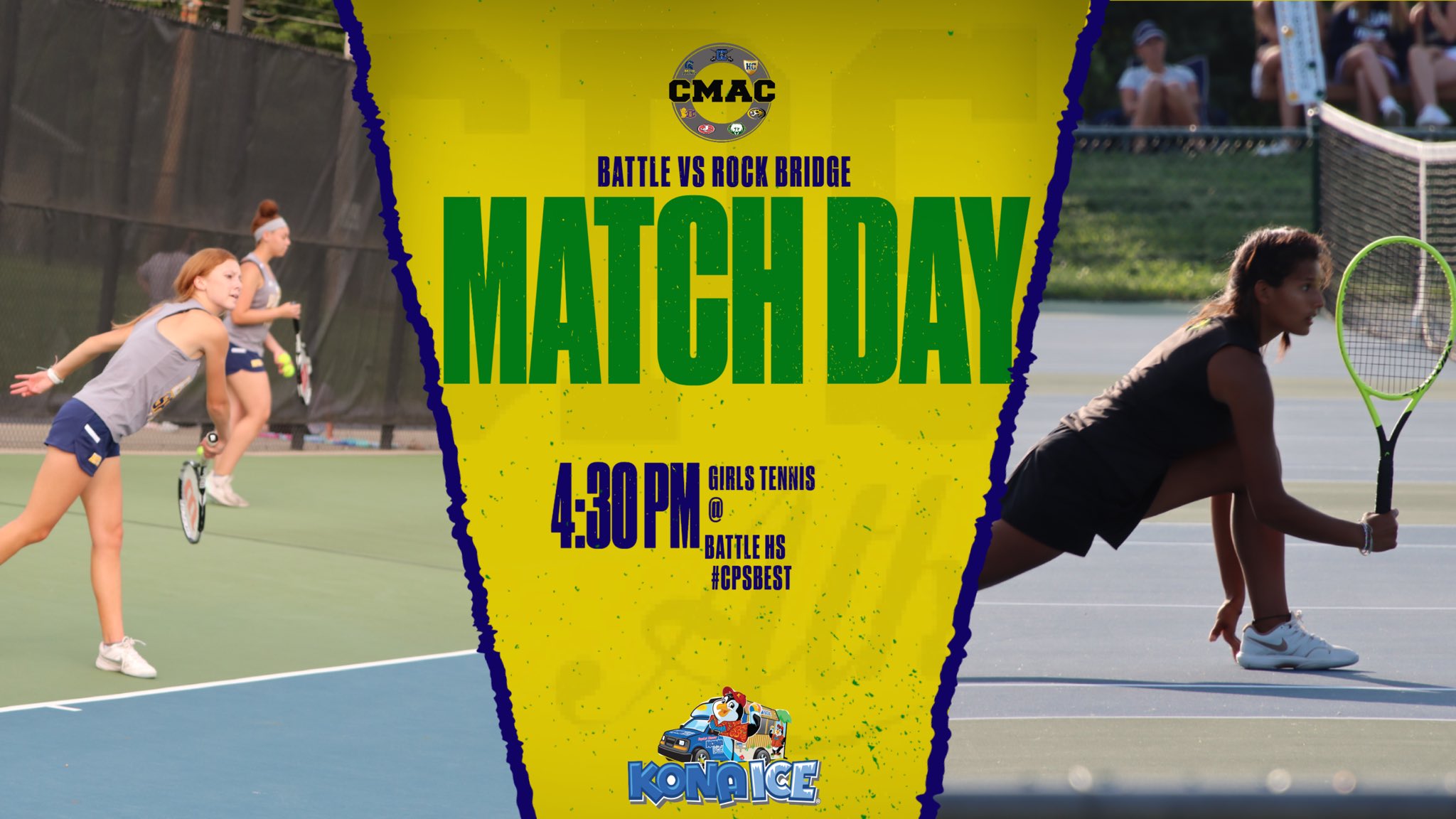 CPS_Athletics on Twitter "CMAC Conference Tennis Match between Battle