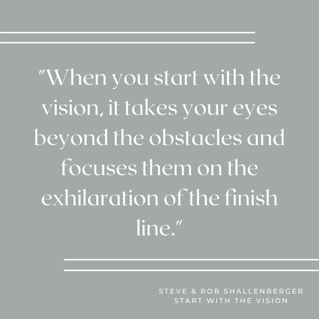 BYB's tweet photo. "When you start with the vision, it takes your eyes beyond the obstacles and focuses them on the exhilaration of the finish line." -Steve &amp; Rob Shallenberger, Start with the Vision

#bybgl #dwmm #dowhatmattersmost #vision #success #leadership https://t.co/kk59dRETgL