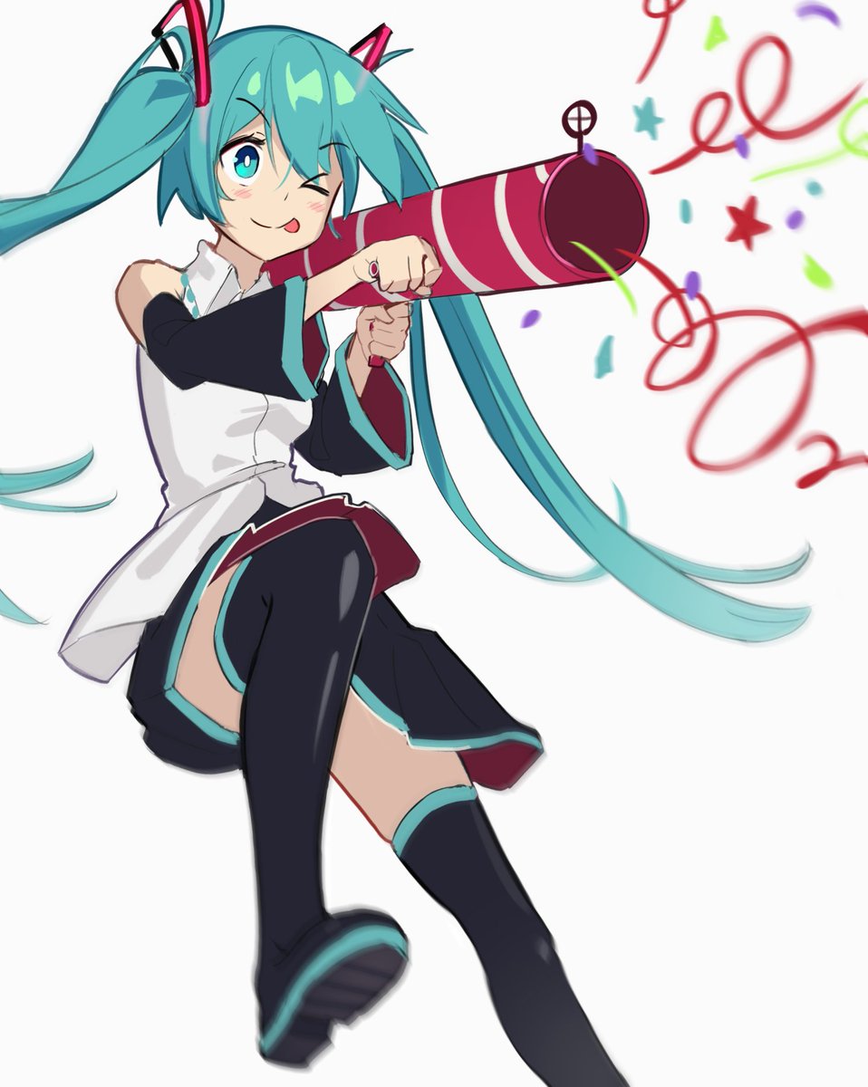 初音ミク「Happy birthday!
#初音ミク誕生祭2021  #初音ミク 」|dethmaid (working on commissions)のイラスト