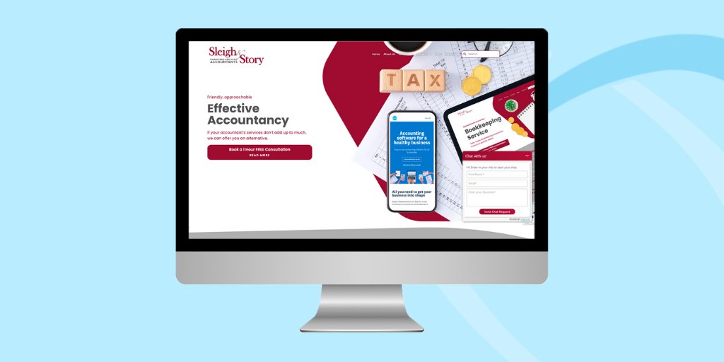 A modern  #websitedesign for <a href="/sleighandstory/">Sleigh & Story</a> that accounts for all devices 💻📱
Find out more in our #portfolio:
pivotalmarketing.co.uk/portfolio/slei…