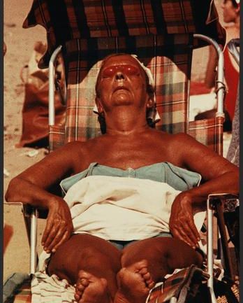 If you needed a nudge to get to an #NYCBeach this summer, consider this it. 🏖️ 👙 😎 #NationalBeachDay 📸: Aaron Rose, Untitled [Woman sleeping on the beach at Coney Island.], 1962-1963, 2014.82.39