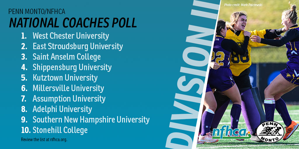 NFHCA's tweet photo. Let's get started!

Check out the 2021 Penn Monto/NFHCA Division II National Coaches top 10 ⬇️⬇️⬇️

https://t.co/f2VUnGsyb1 https://t.co/nlNK73uxWD