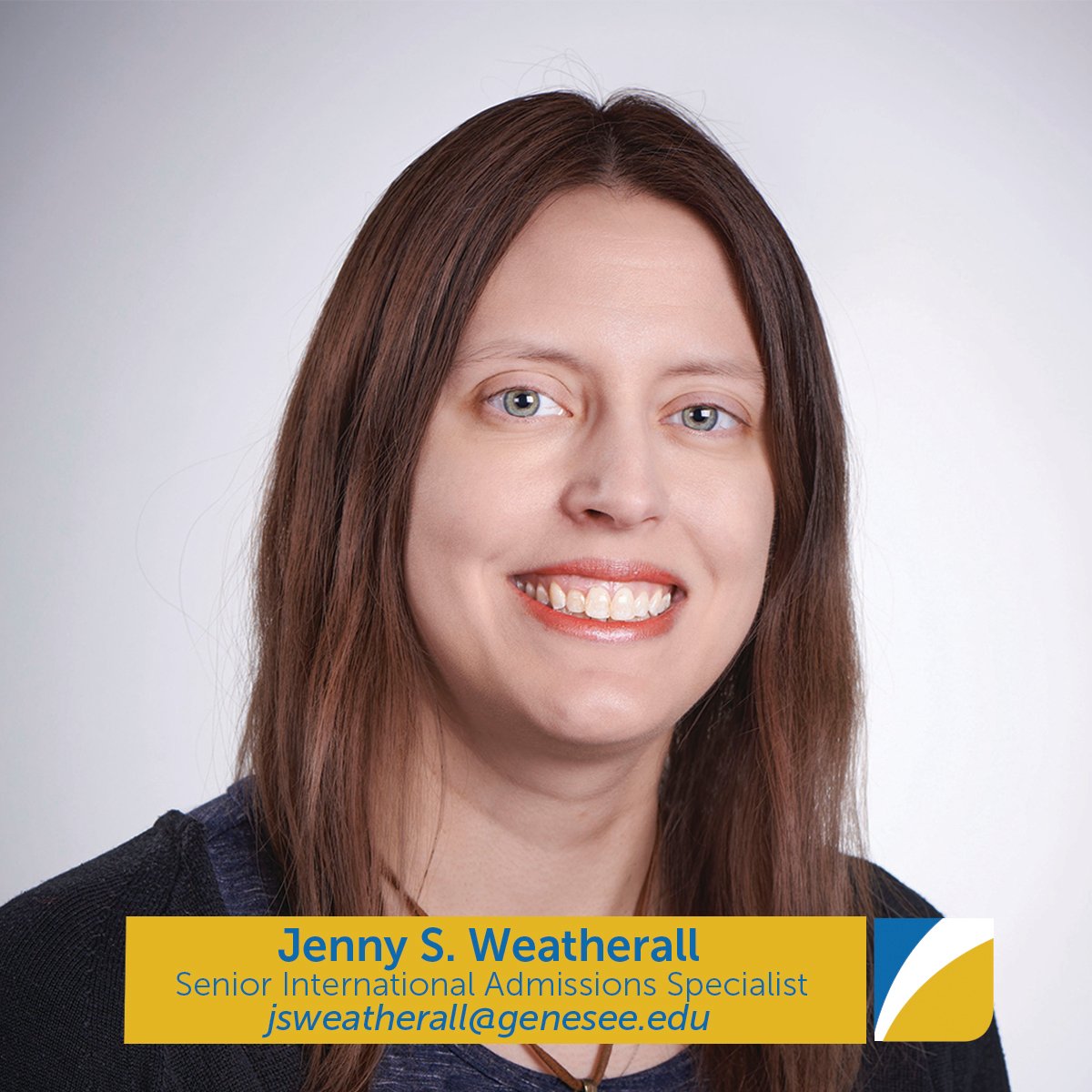 Attention INTERNATIONAL STUDENTS: Meet Jenny Weatherall, our Senior International Recruitment Specialist!

For help with applications, transcripts, maintaining student status, and much more:
genesee.edu/home/campus-li…
1-866-CALL-GCC
jsweatherall@genesee.edu