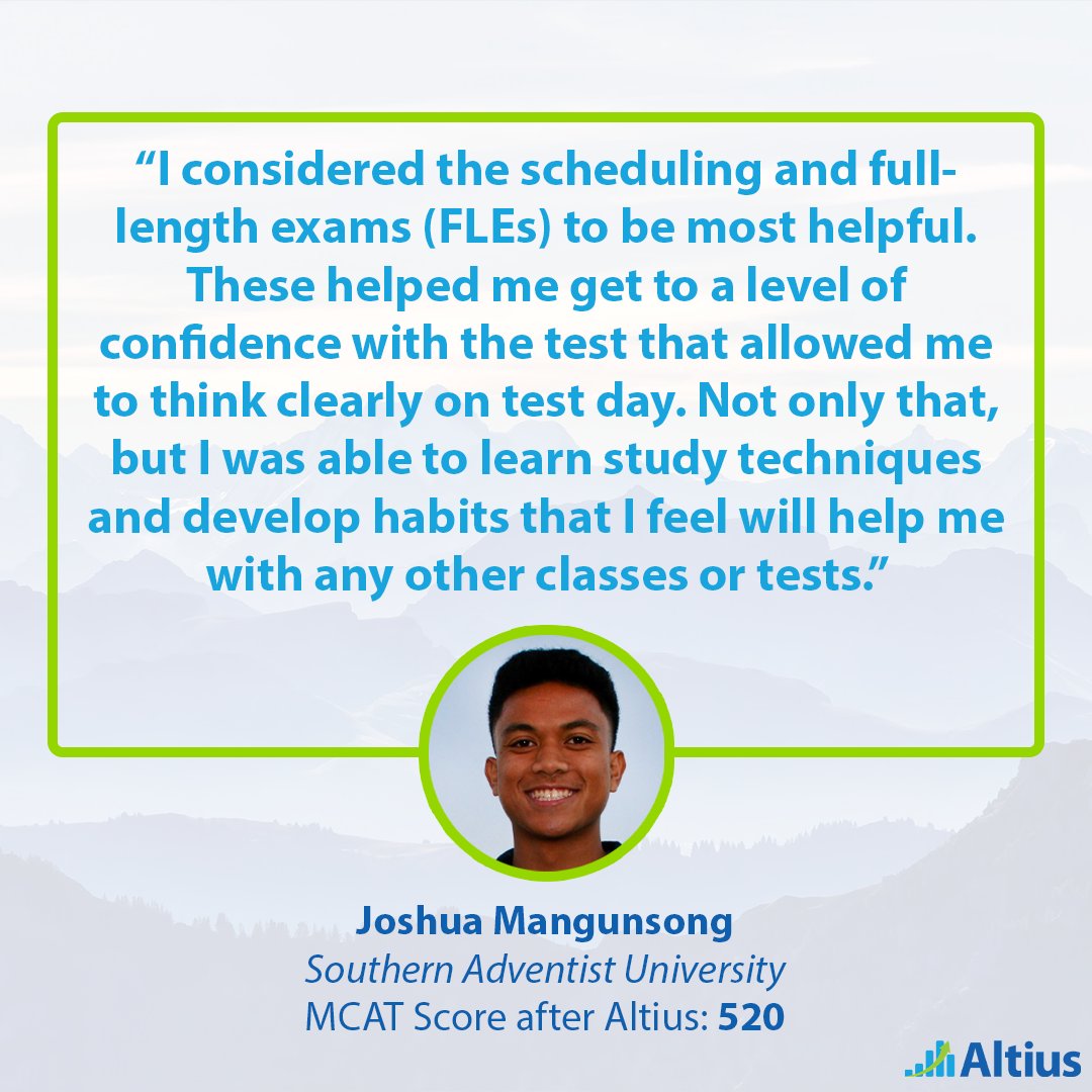 Gain skills and tools to help you succeed on the MCAT—and everywhere else. #testimonialtuesday