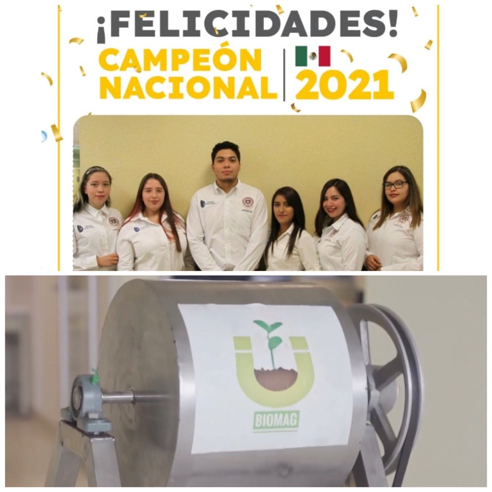 TecNM_MX's tweet photo. #ComunidadTecNM conozcan el proyecto del #TecNM campus Durango “Biomag”, primer lugar de la Competencia Nacional #Enactus2021 🇲🇽🏆, ver video 👉🏻 https://t.co/4PmfHbO4Lt

¡FELICIDADES!
#EmergiendoCN2021 #TodosSomosEnactusMx #OrgulloTecNM https://t.co/RoFzIR4YdW