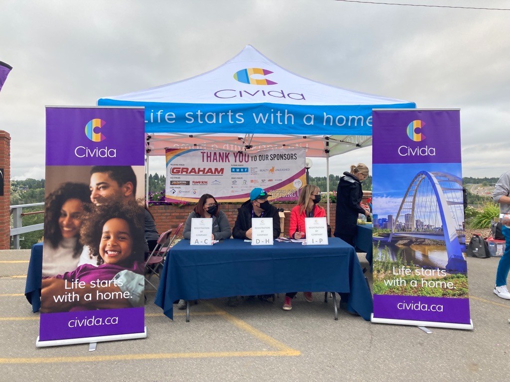Civida_CA's tweet photo. Today's the day! We welcomed golfers to our Hackers Fore Housing Golf Tournament and we're excited for a great day on the green! Thank you to our 21 sponsors for their generous support! #H4Hgolf2021 #affordablehousing #yeg https://t.co/sIXwE52vNl