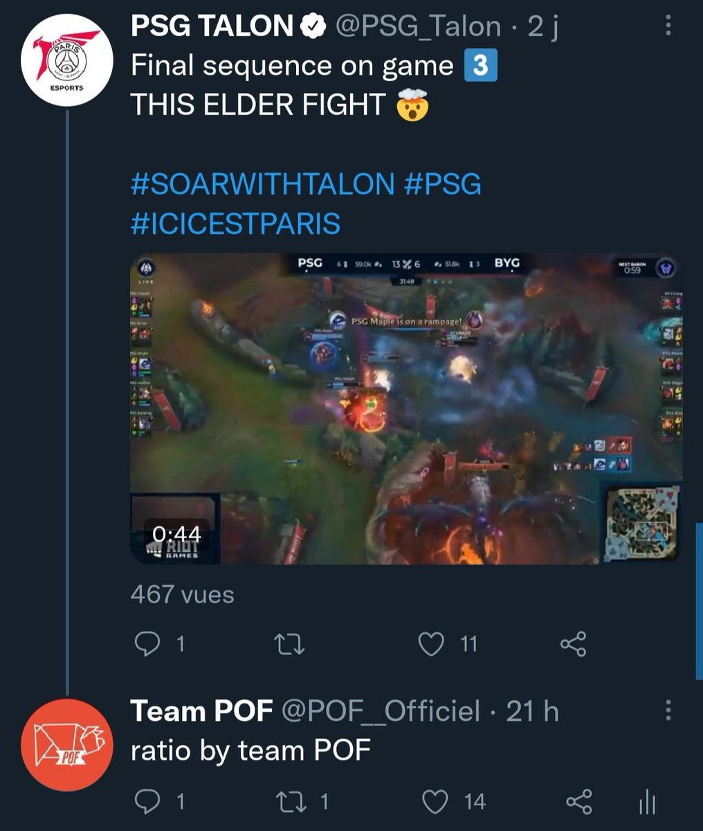 Team_Pof's tweet photo. Bien joué, la team POF a éteint le PSG 😈⚔
Vous avez une idée de notre prochaine victime ? 👀🔥
#PofOnTheTop https://t.co/bAbYF9ppgU