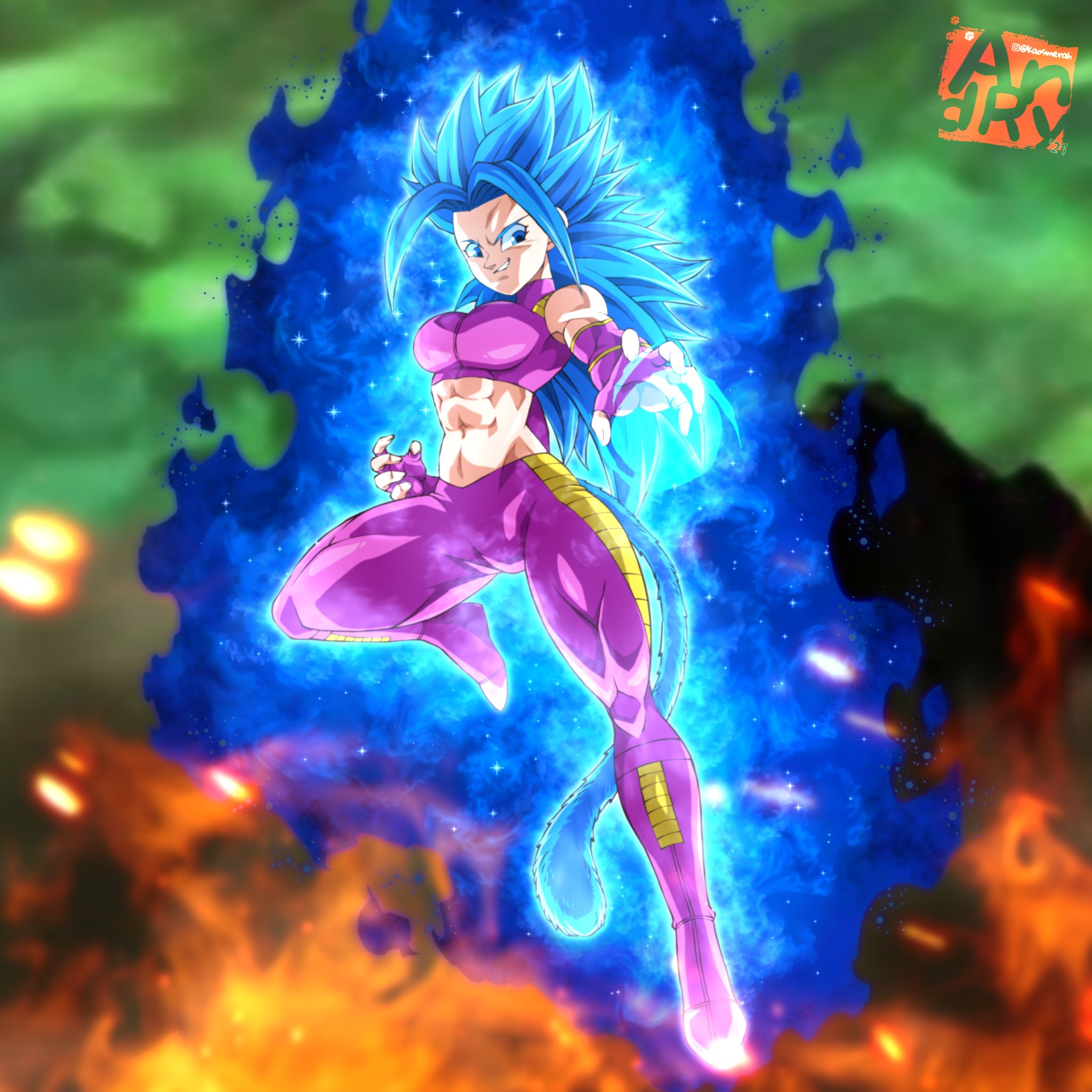 Super Saiyan Blue Kefla OC : r/dbz