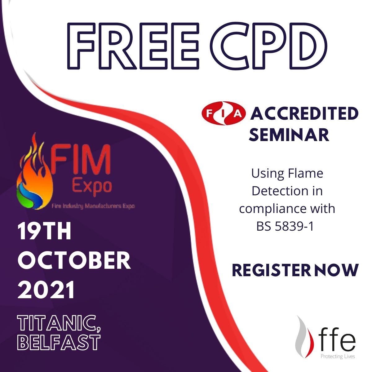 🔥 Fire Industry Association #FIMExpo Titanic Belfast - FREE SEMINAR - 'Using #FlameDetection in compliance with #BS5839-1'. REGISTER HERE 👉 ow.ly/zN0b50FJ4O7 
#CPD #Installers #Engineers #BeamSmokeDetection #FlameDetection #Electricians #Fire