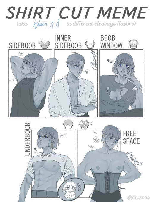 The #shirtcutmeme but with Khun Aguero Agnis and his massive mommy milkers and tiny waist. Maybe I am a man's whore… 