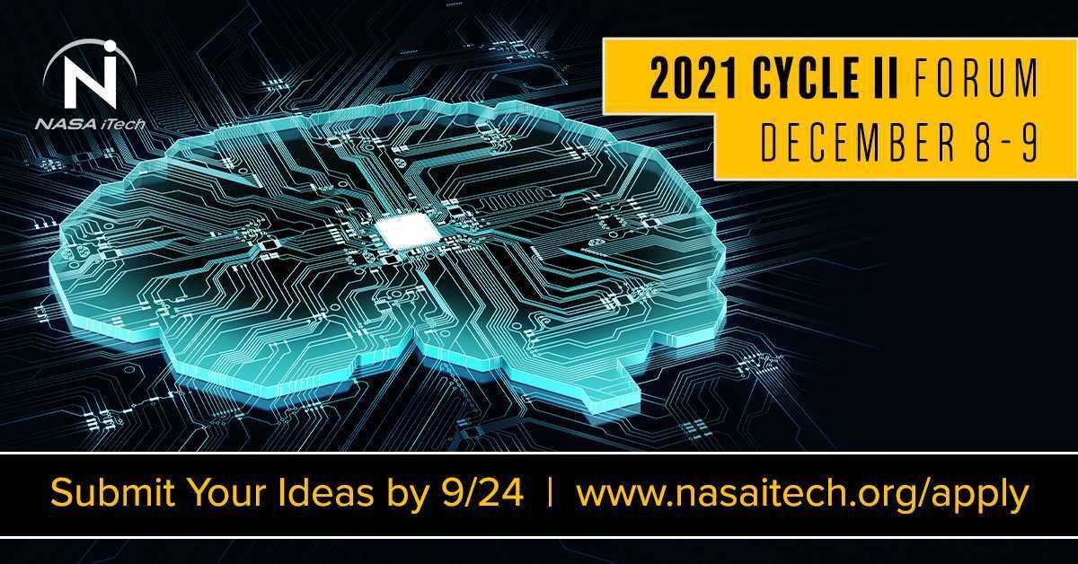 StartupofYear's tweet photo. New opportunity from #NASAiTech 💫 Cycle II Forum in December
Submit your short narrative on your technology solution that is addressing one of the targeted focus areas by 9/24 (11:59 PM PT).
Details here: https://t.co/ckG5jfBrZy https://t.co/NaDbK10UNF