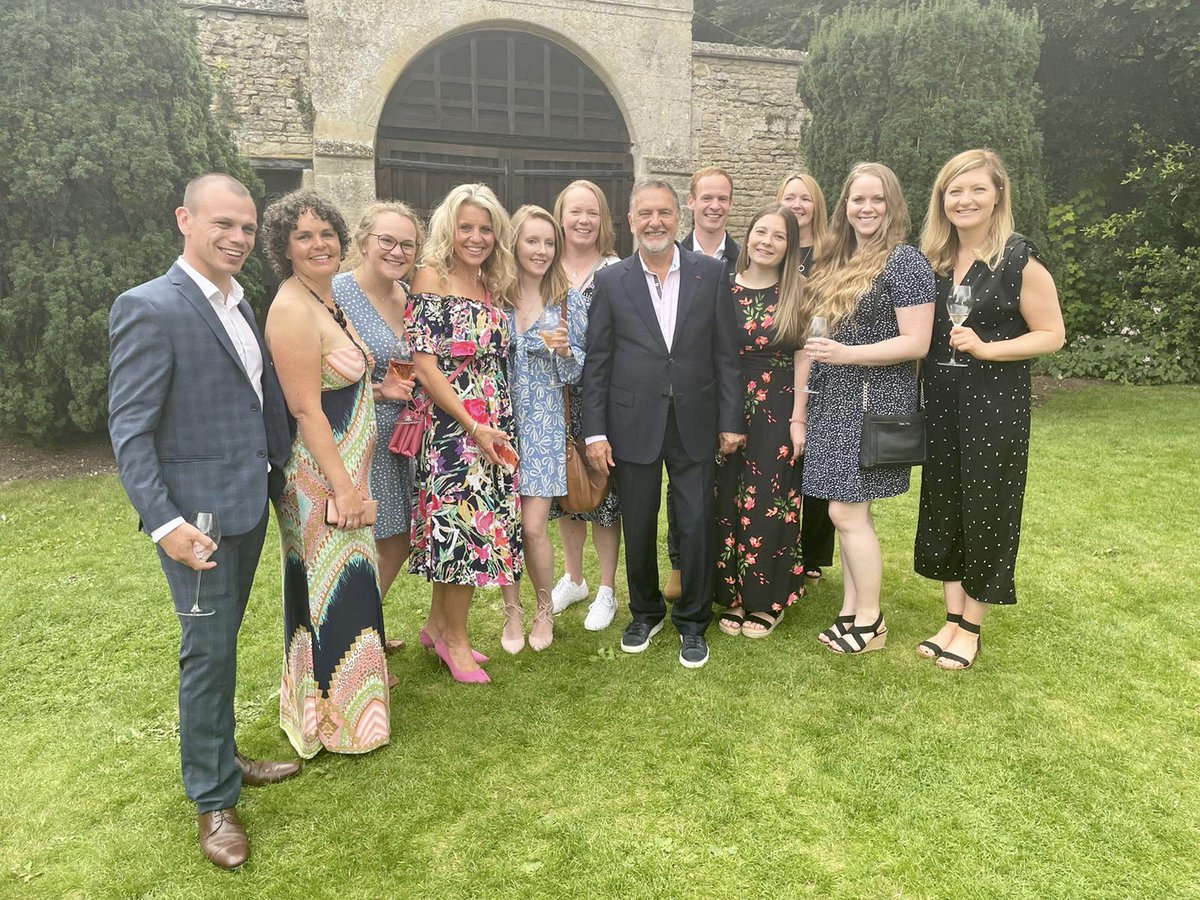 Massive thanks to <a href="/raymond_blanc/">Raymond Blanc</a> for his generous Covid NHS thankyou! Delicious canapés and champagne at Le Manoir. My physio colleagues and I had a fab time! Thankyou.