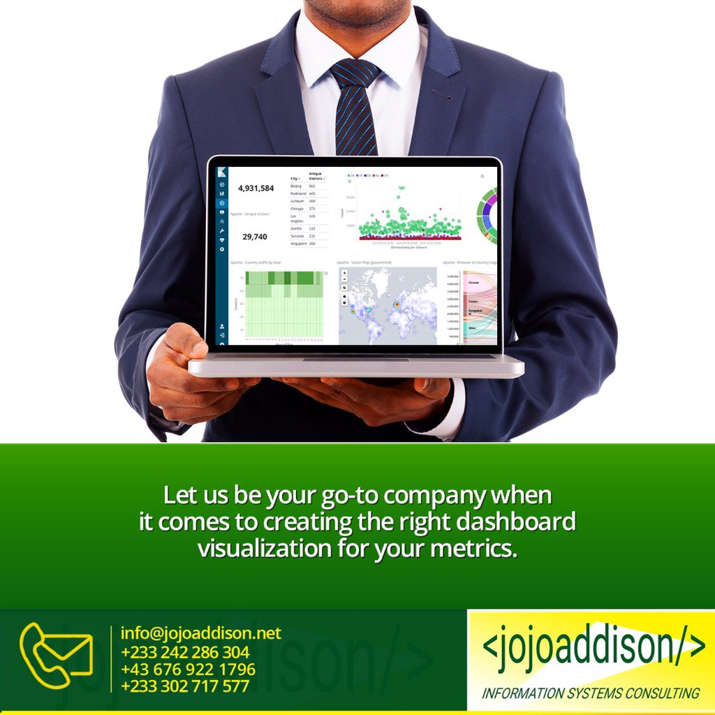 jojoaddisonk's tweet image. We create the best of DASHBOARDs to help you check your business&apos; health at any point in time.

#JojoAddisonInformationSystemsConsultancy
#BusinessEngineering
#SoftwareEngineering
#ITandCyberSecuirity