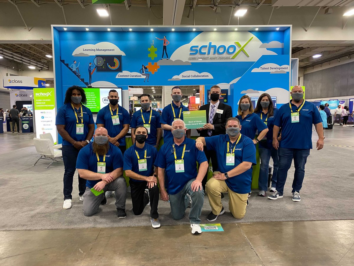Are you at ATD21 ICE? If so, stop by booth 400 and say hello to our awesome Schoox crew! 

#ATD21 #Schoox #TalentDevelopment