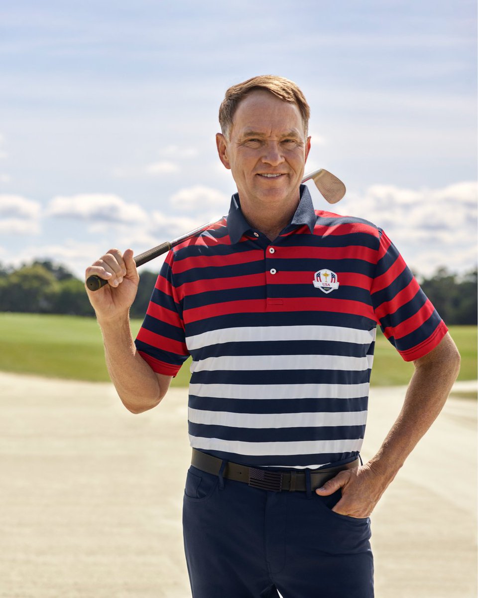 RalphLauren's tweet image. Introducing our Official U.S. #RyderCup uniforms

Accented with the Ryder Cup logo and patriotic emblems, our uniforms feature bold color-blocking and stripes in a palette of red, white, and blue

Discover more #PoloGolf styles: rlauren.co/RyderCup-T

#RLXGolf #PoloRLStyle