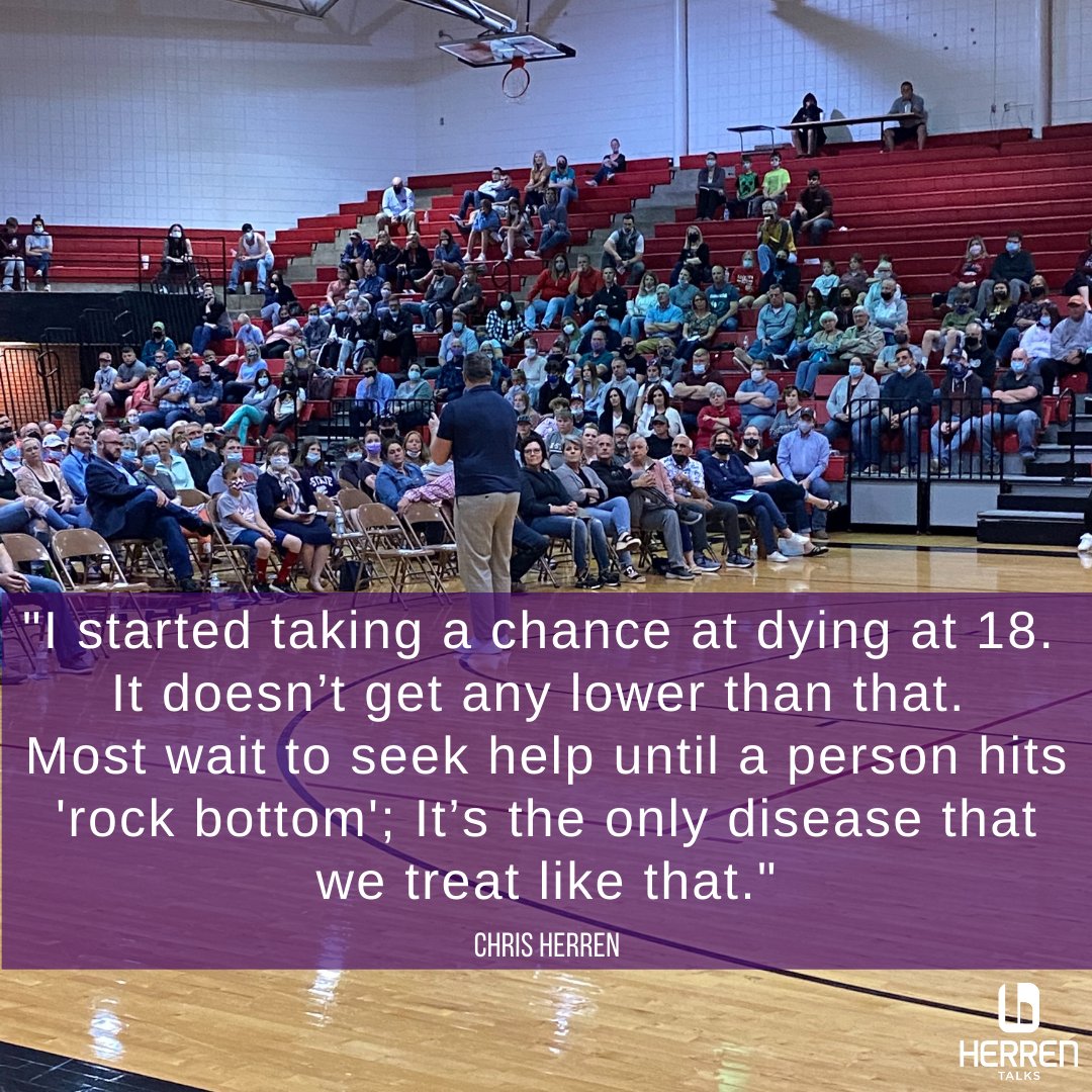 HerrenTalks's tweet image. "Rock Bottom." Why do we wait to seek or offer help until a person is really struggling? Addiction is a disease. We need to focus on the first day; not the last. Early intervention and education are critical. #HerrenTalks #firstday #justone #educate