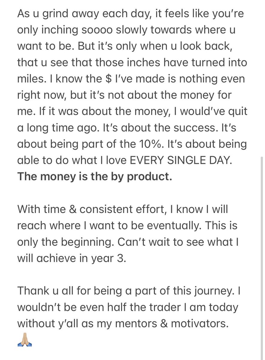KimmyTrades's tweet photo. Year 2 of my trading career is COMPLETE. &amp; man... the amount of progress I’ve made is insane to me. Plenty lessons learned, &amp; plenty more lessons to BE learned! https://t.co/1ZgwTt0Dxj @timothysykes @Jackaroo_Trades @scottstrading11 @mari_trades https://t.co/IIPH1j94HQ