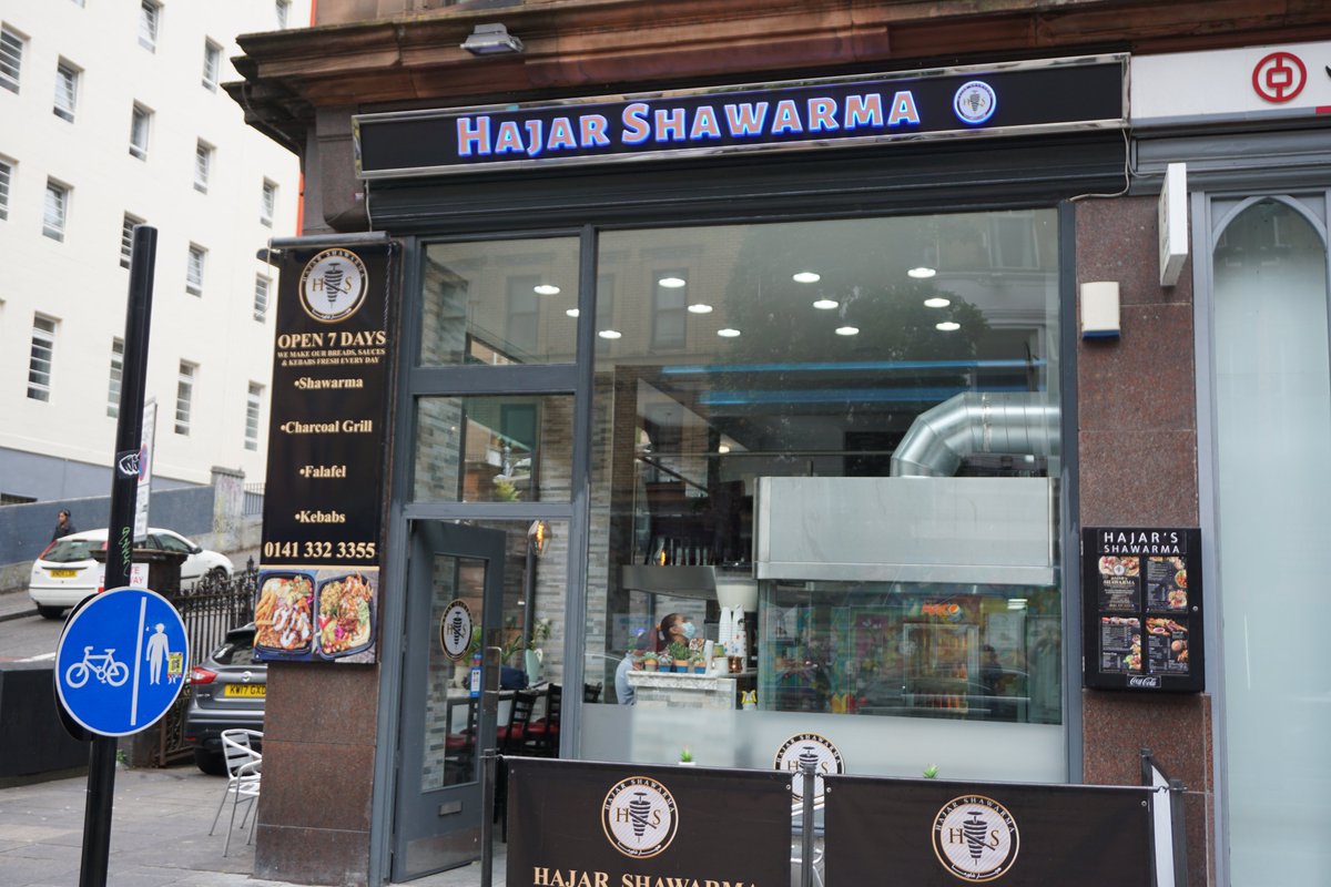 QuartermasterRe's tweet photo. Loved every minute of @hajarshawarma . Review hopefully out soon!

#foodblogger #Glasgow #Glasgow #foodreview  #mosmunchybox #quartermasterreviews #munchybox #munchiebox #Scotland #hajarshawarma https://t.co/y9S4D12qsy