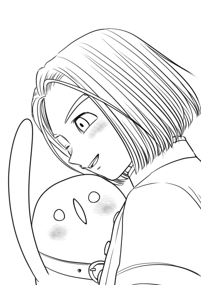 #ドラクエ塗り絵部
こんな夜更けですが線画をつくったので塗りの練習にでも使ってくださるとうれしいです🌟 