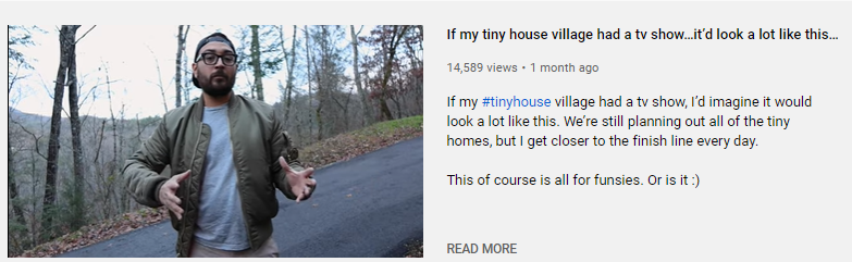@RobuiltChannel  (aka Robuilt on Youtube) manages 10+ tiny house rentals remotely, which he documents for his 114k subscribers

He's also building a tiny house community on 50 acres of land in Tennessee... NBD