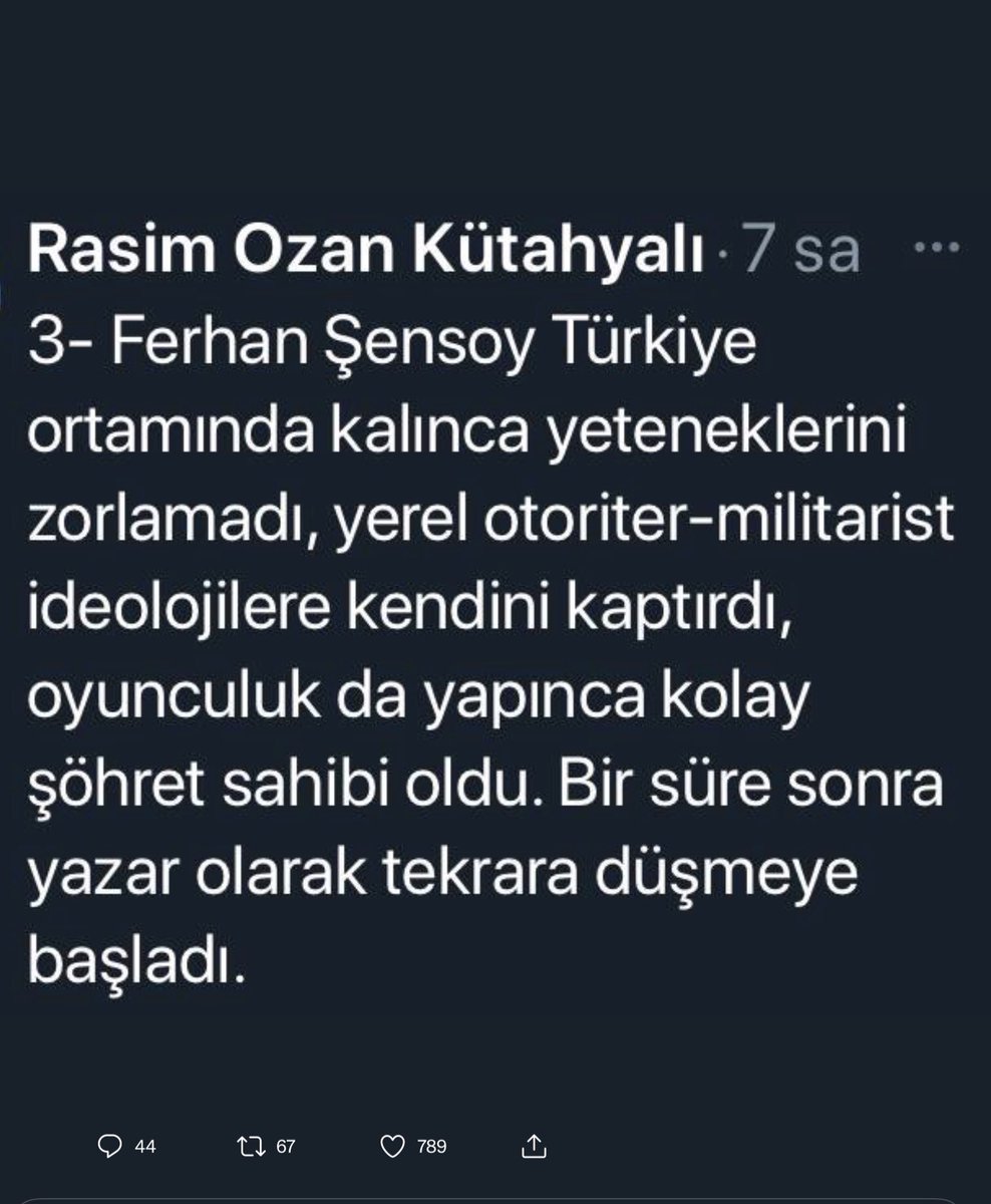 MetinUca's tweet photo. Ferhan Ağabeyin oyunundaki o şahane replik dışında yanıt vermeye değmez, ne diyordu usta antik yunanda geçen oyununda “ha siktiryum, ha siktiryus, ha siktiradis” https://t.co/1QdpOCyLaP