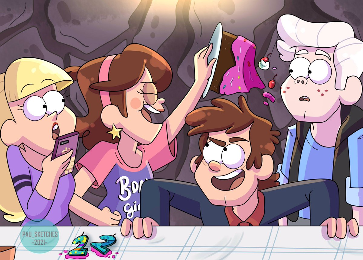 PauSketches's tweet photo. Happy BDAY to the babs!! 💗 They’re 22 now holy cowwww 😳
•
•
#GravityFalls https://t.co/OQl68x41kf