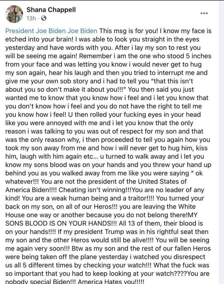 AnastasiaLine's tweet photo. Oh, God, my heart. I could cry. He rolled his eyes at her?! He tried to make it about him?! He brought up Beau?! Then he turned his back on her?! DJT wouldn't have treated her like that... then again, she's right, DJT wouldn't have let this happen in the first place. #Bidenbites https://t.co/fHiPZSV024