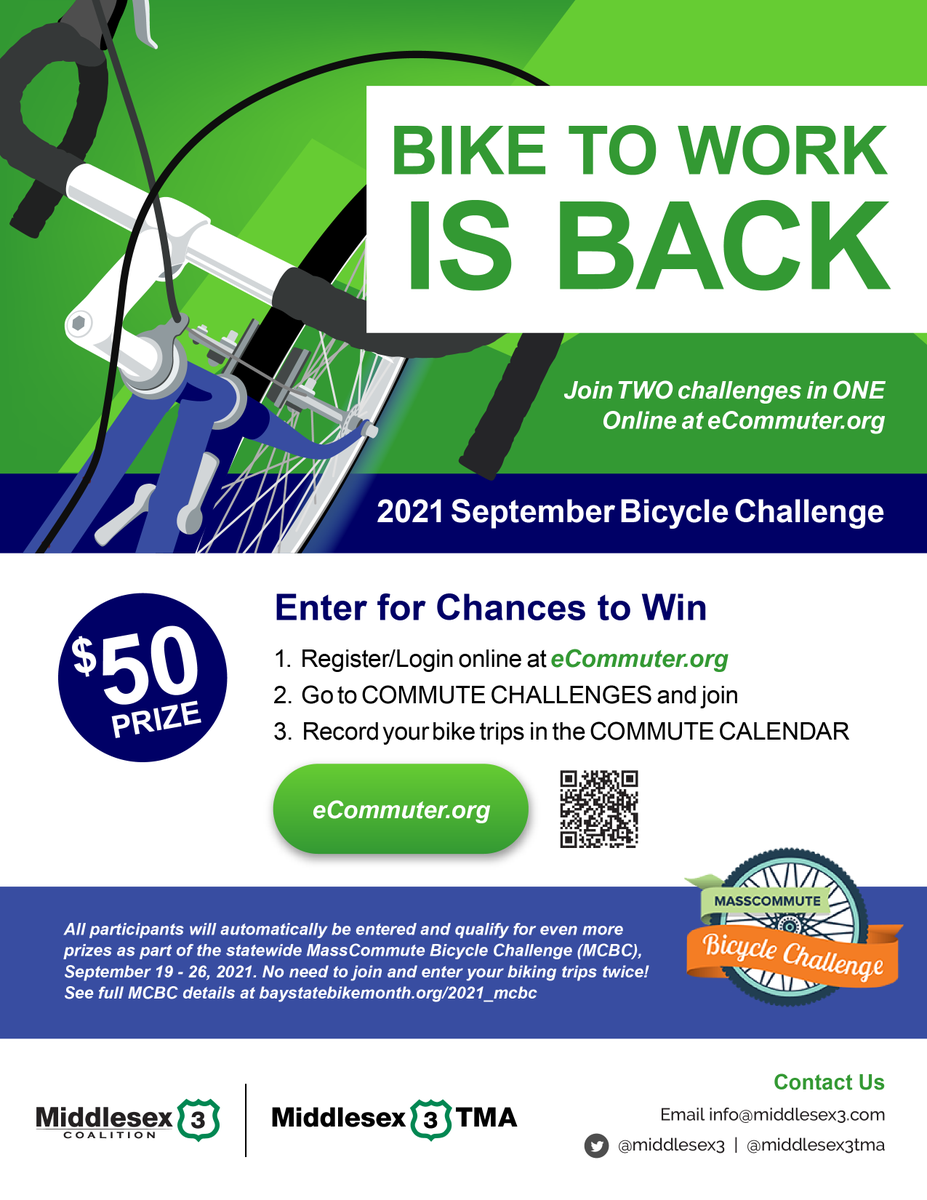 September is #bikemonth! If you #pedal to work (or are thinking about it), join a bike challenge to win cash prizes. Plus joining our challenge makes you eligible for state-wide challenges!