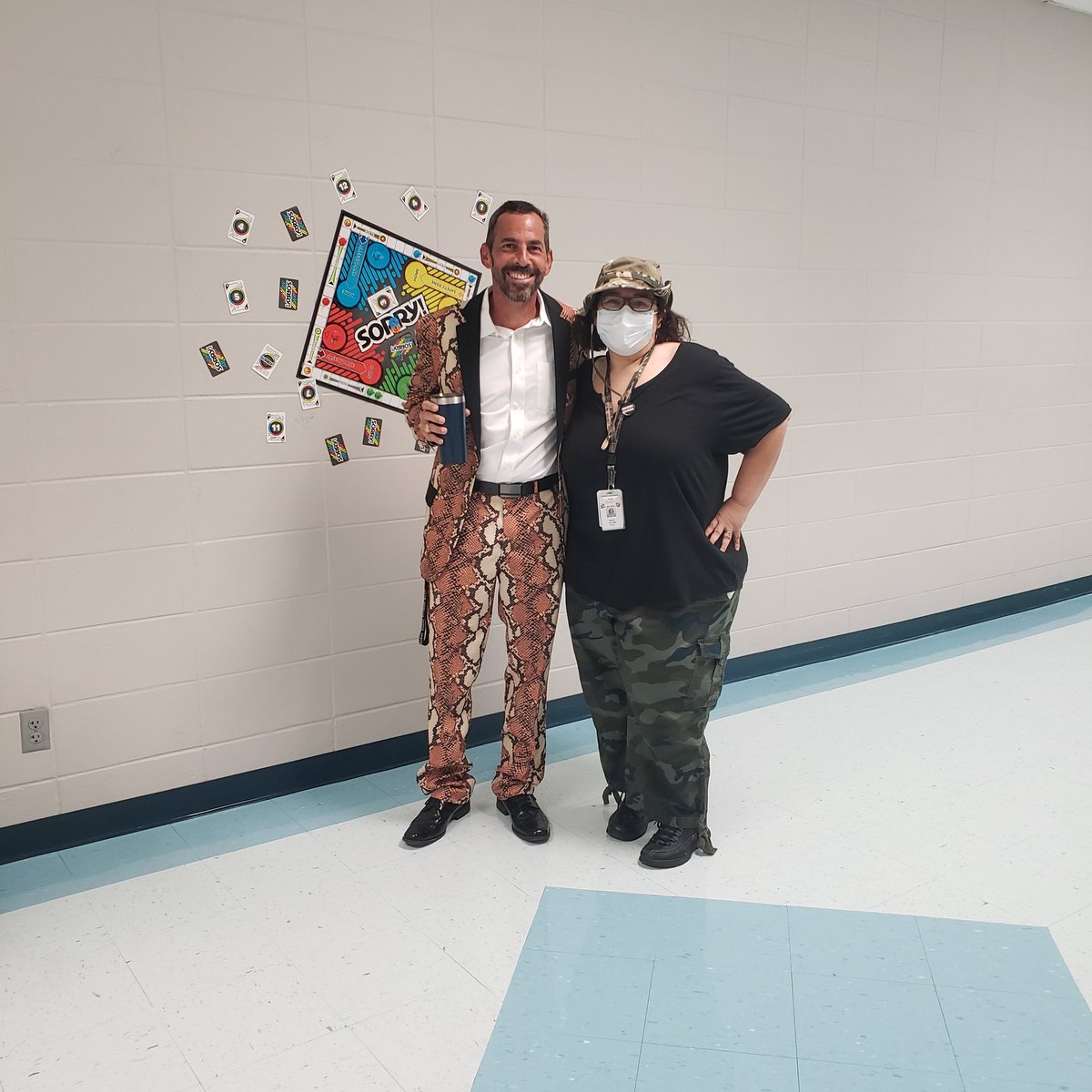 AVID students, Mrs. Tucker and Mr. Estrada are HoCo 2K21 READY! #AlvinStuCo #GetYourGameOn #Jumanji