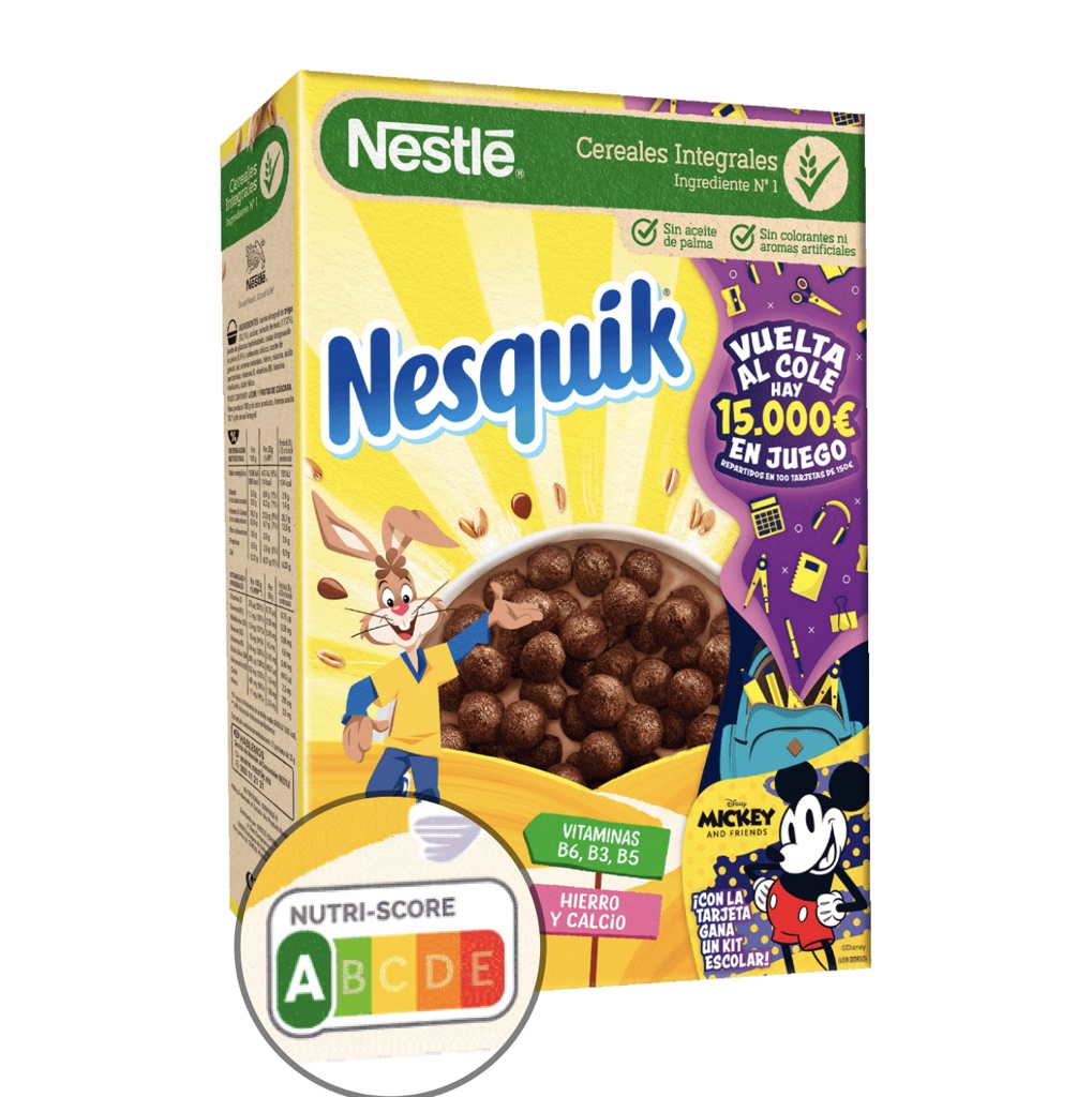 SinAzucarOrg's tweet image. Más fallos del Nutriscore: 

indica que son más sanos los cereales que la leche que les echas. 

¿Compartes?