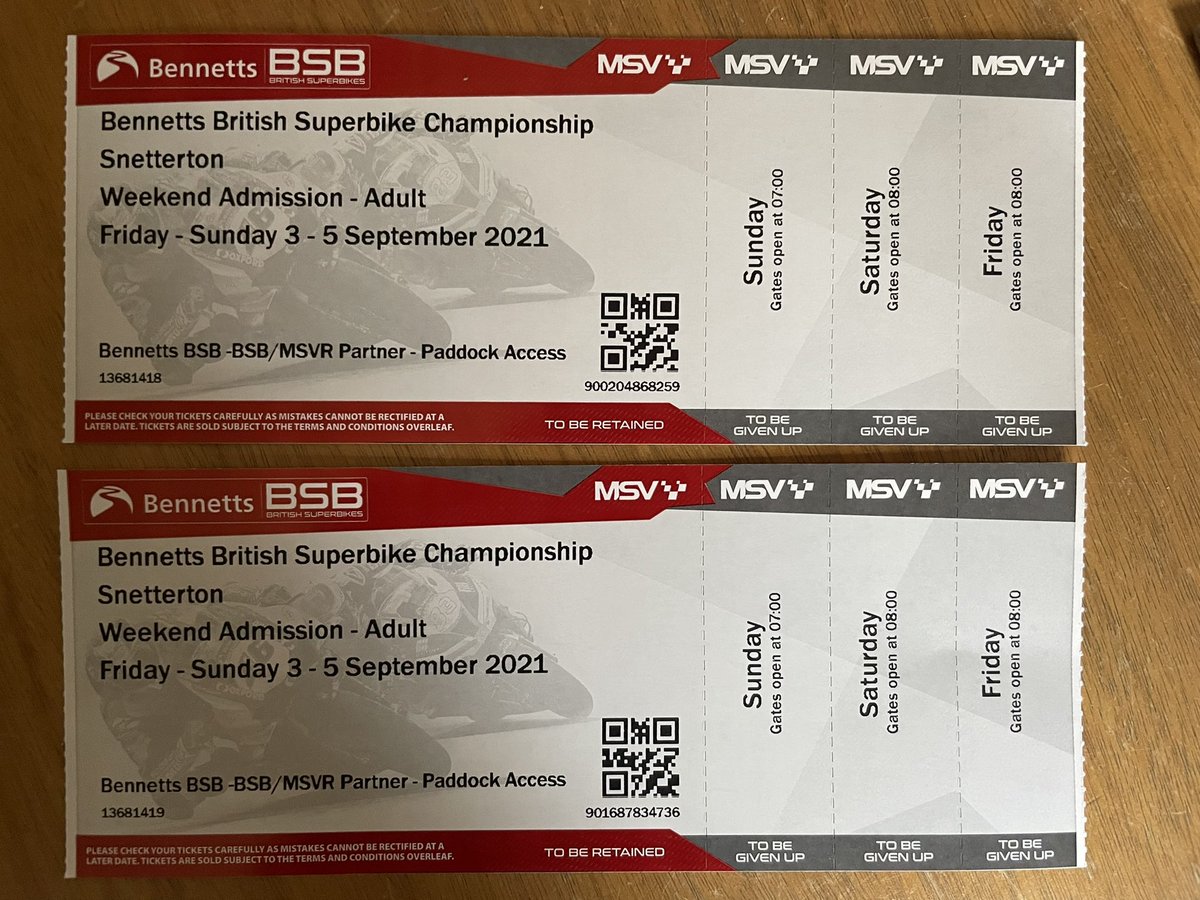 Dave Whitaker (@dwhitaker55) on Twitter photo Okay.. so let’s see if we can use the power of Twitter.
I’ve got a pair of <a href="/OfficialBSB/">Bennetts British Superbike Championship</a> tickets to Snetterton this weekend to give away.
I’d like them to go to someone who’s maybe had a rough time of things lately/hasn’t managed to attend any events recently.
Please share/RT 🏁👍 Okay.. so let’s see if we can use the power of Twitter.
I’ve got a pair of <a href="/OfficialBSB/">Bennetts British Superbike Championship</a> tickets to Snetterton this weekend to give away.
I’d like them to go to someone who’s maybe had a rough time of things lately/hasn’t managed to attend any events recently.
Please share/RT 🏁👍