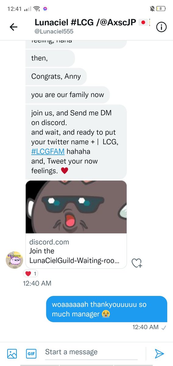 annylicious5's tweet photo. #LCGFAM I can't believe it, that im oficially LCGFAM😭 Thankyou so much for this opportunity manager #Lunaciel555 Im so happy right now to be part of your growing team😍💕 https://t.co/egRPdZA63X