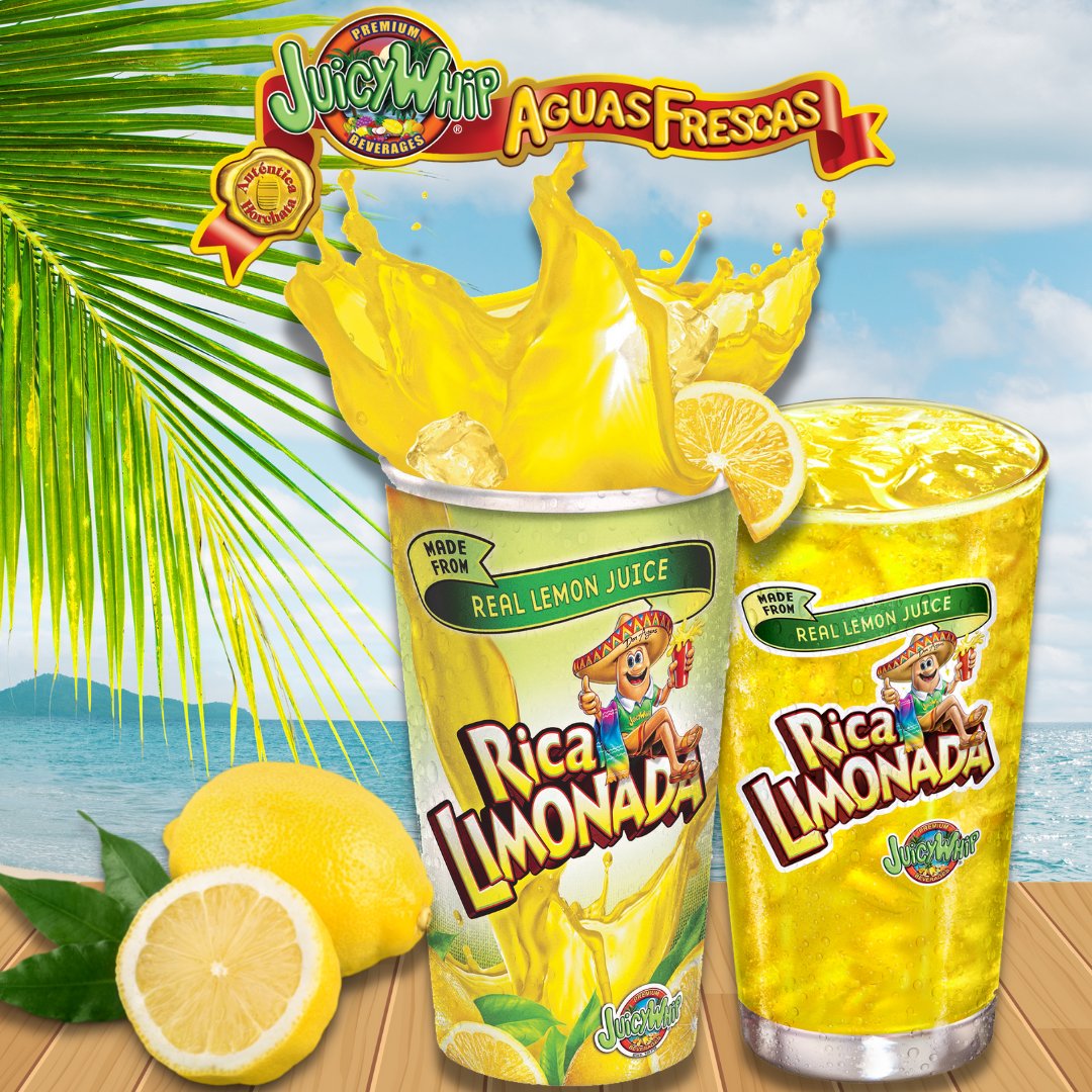 JuicyWhip's tweet photo. Rica Limonada is equal parts sweet and sour! Grab a cup at participating locations!🍋💦

#JuicyWhip #LaVerne #HispanicBeverages #HispanicDrinks #FruitDrinks #Horchata #RicaHorchata #AguasFrescas #Jamaica #Tamarindo #JuicyWhipBeverages #BeverageDistributor https://t.co/Wtil7He5V2