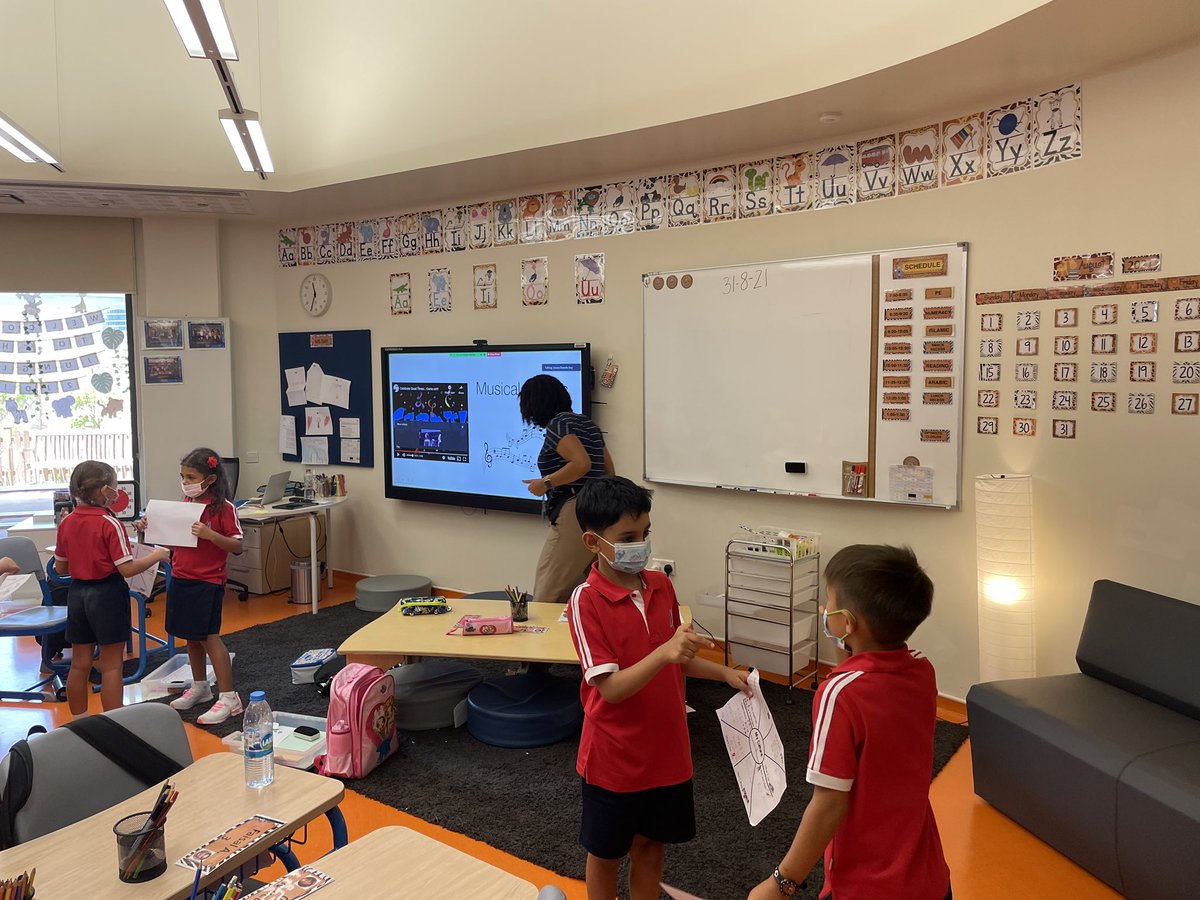 nohabish's tweet photo. Nothing beats a fun game of #MusicalShares, interviewing each other and creating beautiful #selfportraits to get to know members of our Gr.2 #community better♥️ #newfriendships #firstweekofschool #LeopardPride #ThisIsUs https://t.co/fS9IHs71Rv