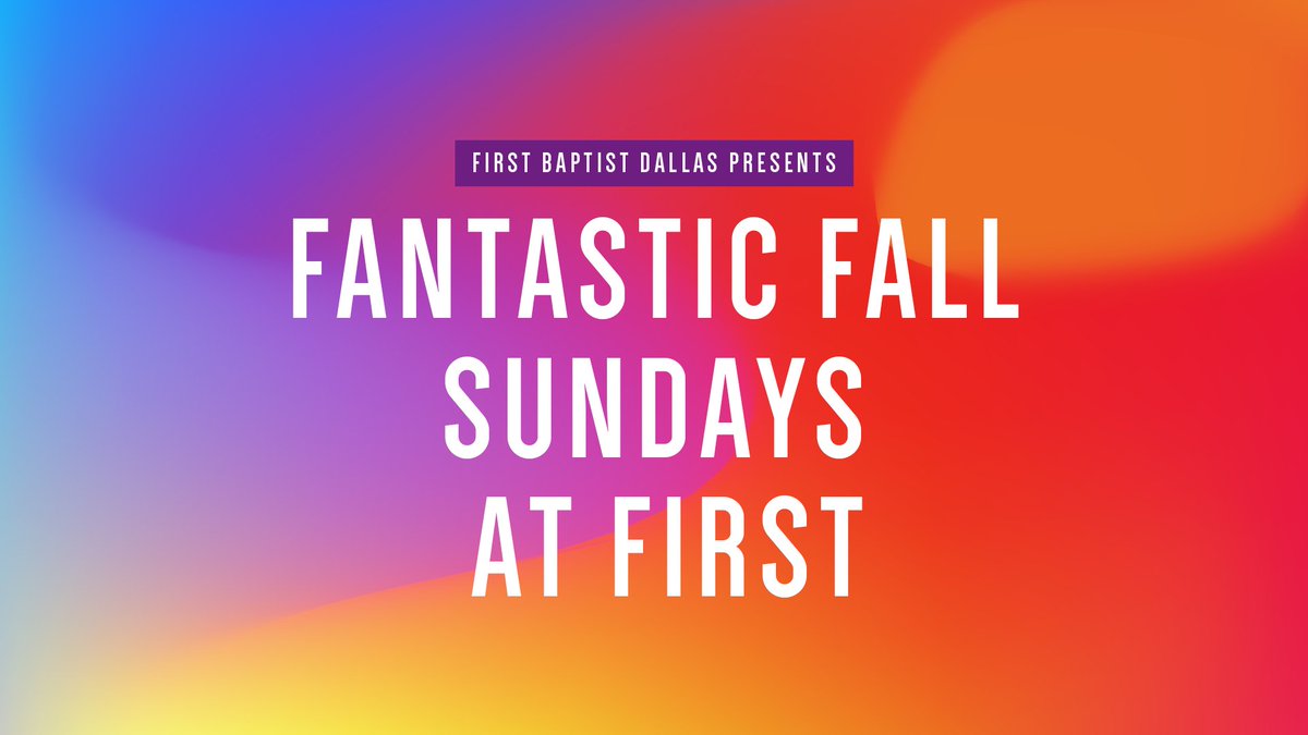 robertjeffress's tweet photo. It's going to be a FANTASTIC FALL at First Dallas! Join us for one of our 8 BIG SUNDAYS and worship with some of the biggest artists in Christian music! For a full line up and to learn more visit https://t.co/4zFEl0xpOq. https://t.co/z6eWHHkG84