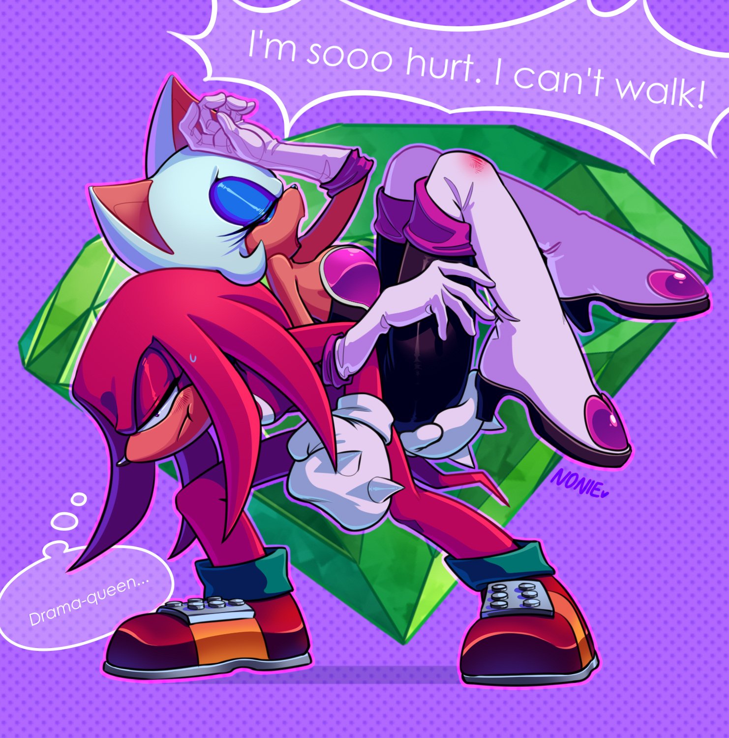 Knuckles x Rouge. 