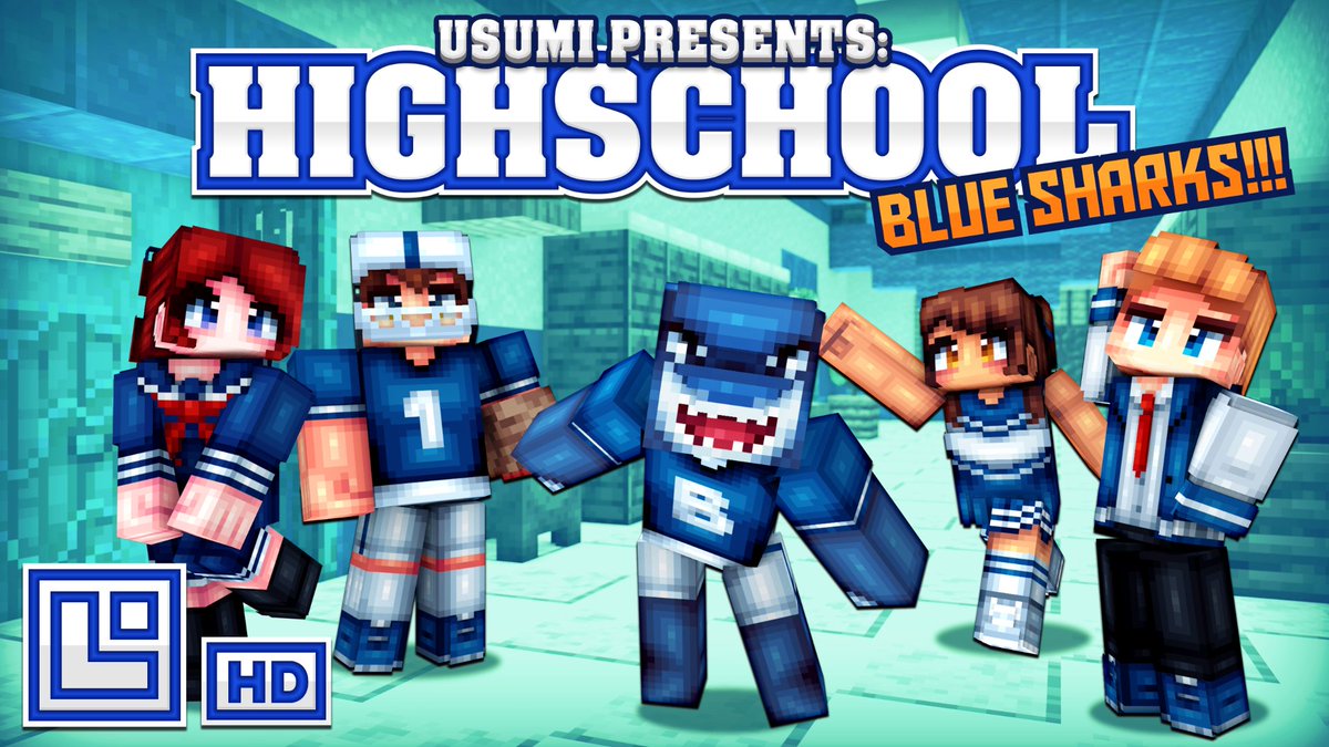 PixelSq's tweet photo. GO TEAM BLUE! 🟦🦈 Join the blue highschool team with this epic new teen skin pack! Highschool: Blue Sharks HD by @Berunetle is available now on the #Minecraft marketplace!

Grab it here: https://t.co/LJB2mzqDdt https://t.co/ryOOeXVJYf