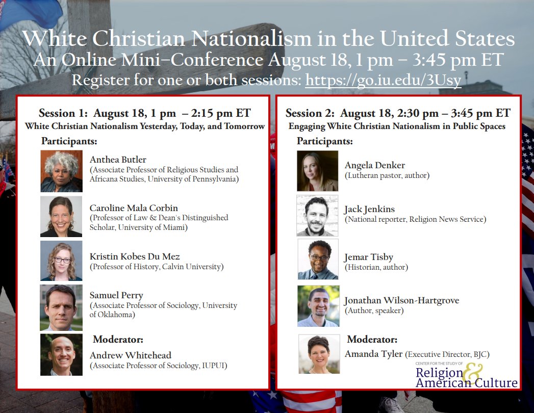 You can now watch White Christian Nationalism in the United States: An Online Mini-Conference on YouTube! 
<a href="/ndrewwhitehead/">AW</a> @AntheaButler <a href="/CarolineMCorbin/">Caroline Mala Corbin</a> <a href="/kkdumez/">Kristin Du Mez</a> @socofthesacred @angela_denker <a href="/jackmjenkins/">Jack Jenkins</a>  <a href="/JemarTisby/">JemarTisby.Substack.com.</a> <a href="/wilsonhartgrove/">Jonathan Wilson-Hartgrove</a> <a href="/AmandaTylerBJC/">Amanda Tyler</a> 

youtube.com/user/RAACTUBE/…
