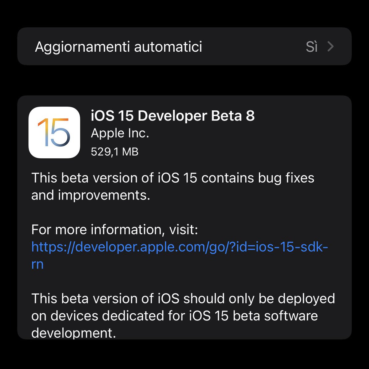 AR72014's tweet image. #iOS15beta8 #iPhone 

#iOS15 beta 8 (for dev) 

IS OUT !!!