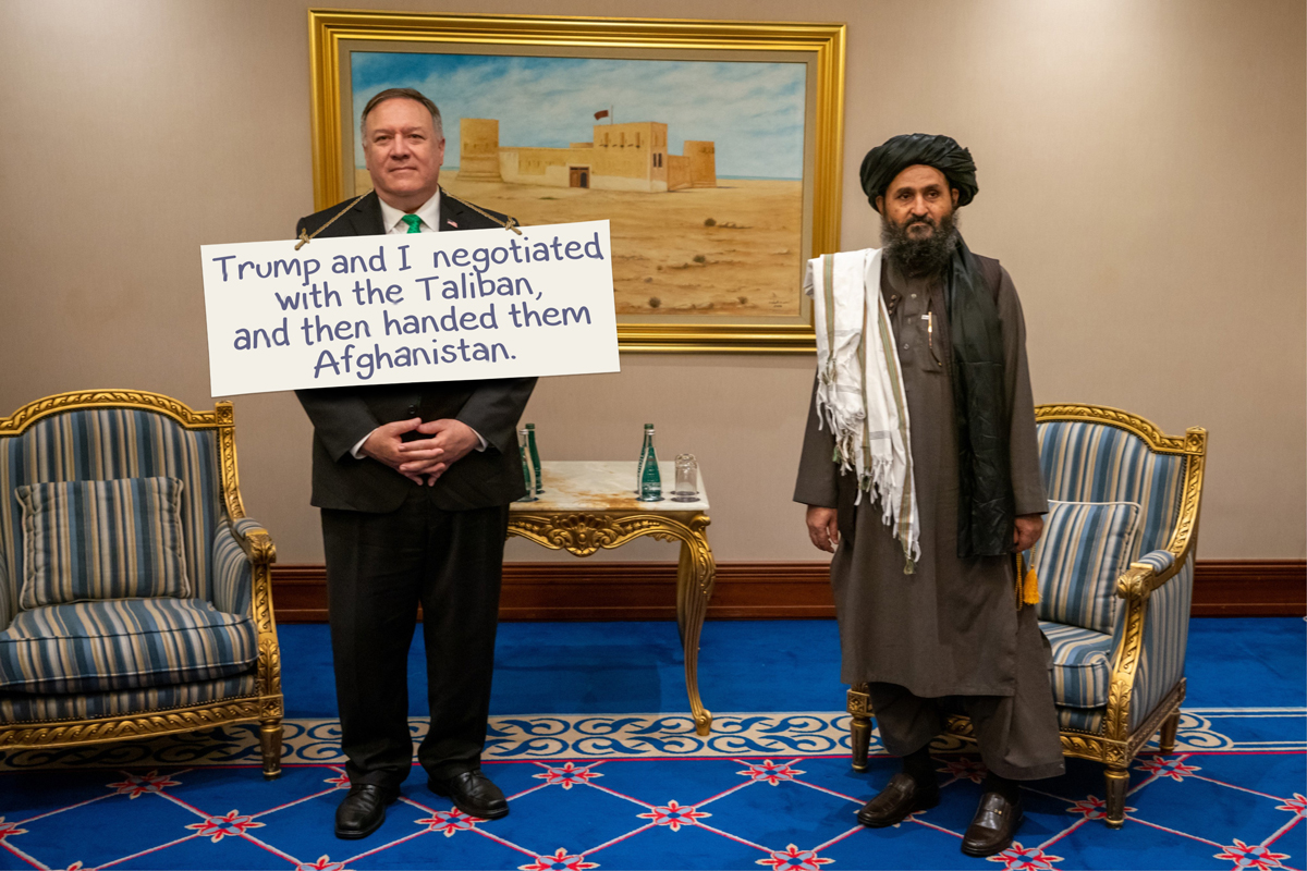 dizzy_art's tweet photo. @CheriJacobus Funny how the media continually fails to mention Trump freeing 5000 Taliban, or the freeing of their leader Baradar. https://t.co/aCkeLUESBo